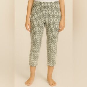 Zac & Rachel Black White Geometric Capri Pants – Size 12